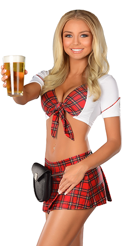 Kilt Girl with a beer